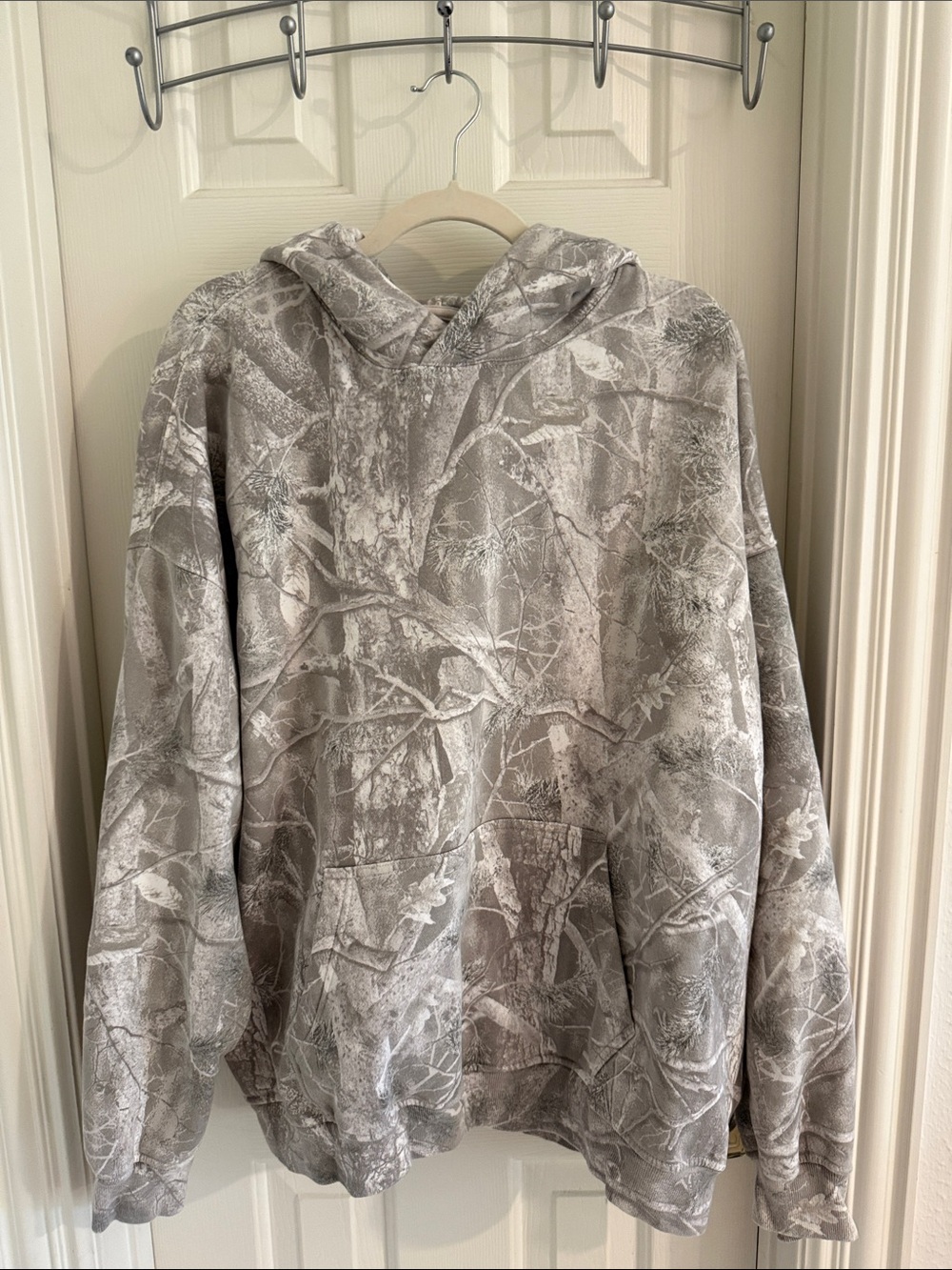 Abercrombie & Fitch Gray Camouflage Hoodie